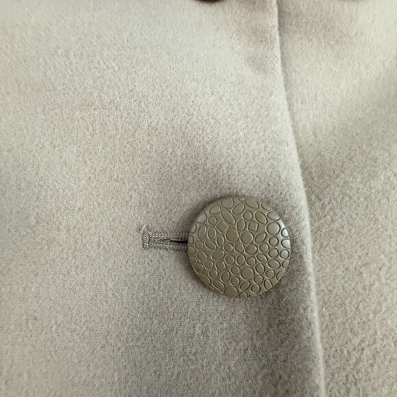 Chico's Jacket Women's 1 Wool Blend Coat Single Textured‎ Button Closure Lined - Picture 6 of 12